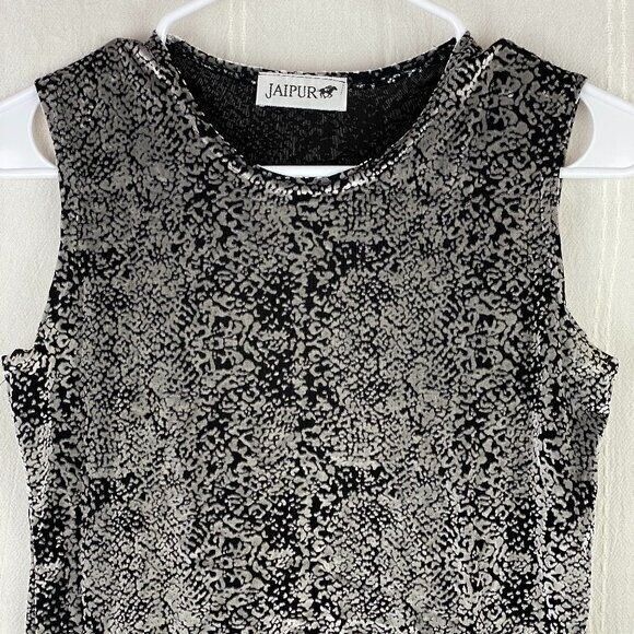 Jaipur Tops - Jaipur Crushed Burnout Velvet Crop Tank Top Vintage Size Small Vintage